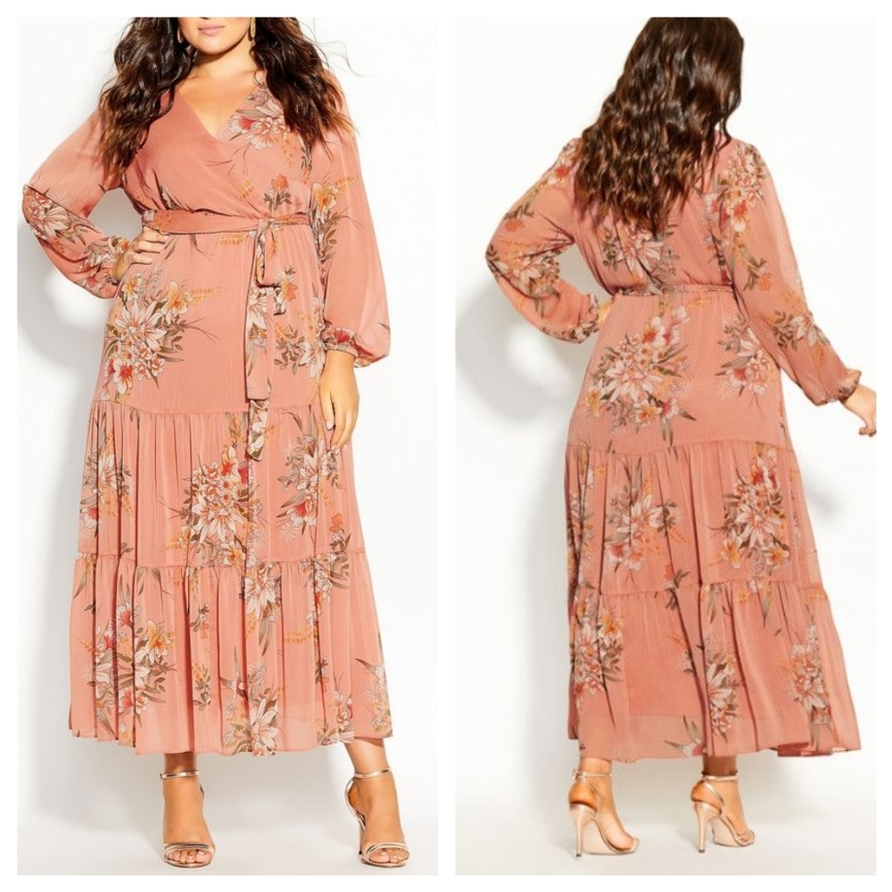 City Chic | Floral Tiered Maxi Dress